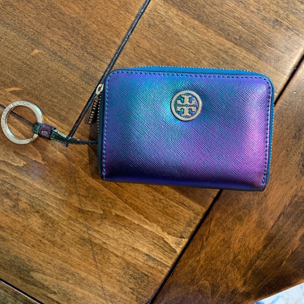 Holographic Tory Burch wallet